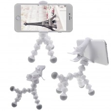 Phone Stand - Universal Pony Shaped Adjustable Phone Clip Grip Holder Stand - White